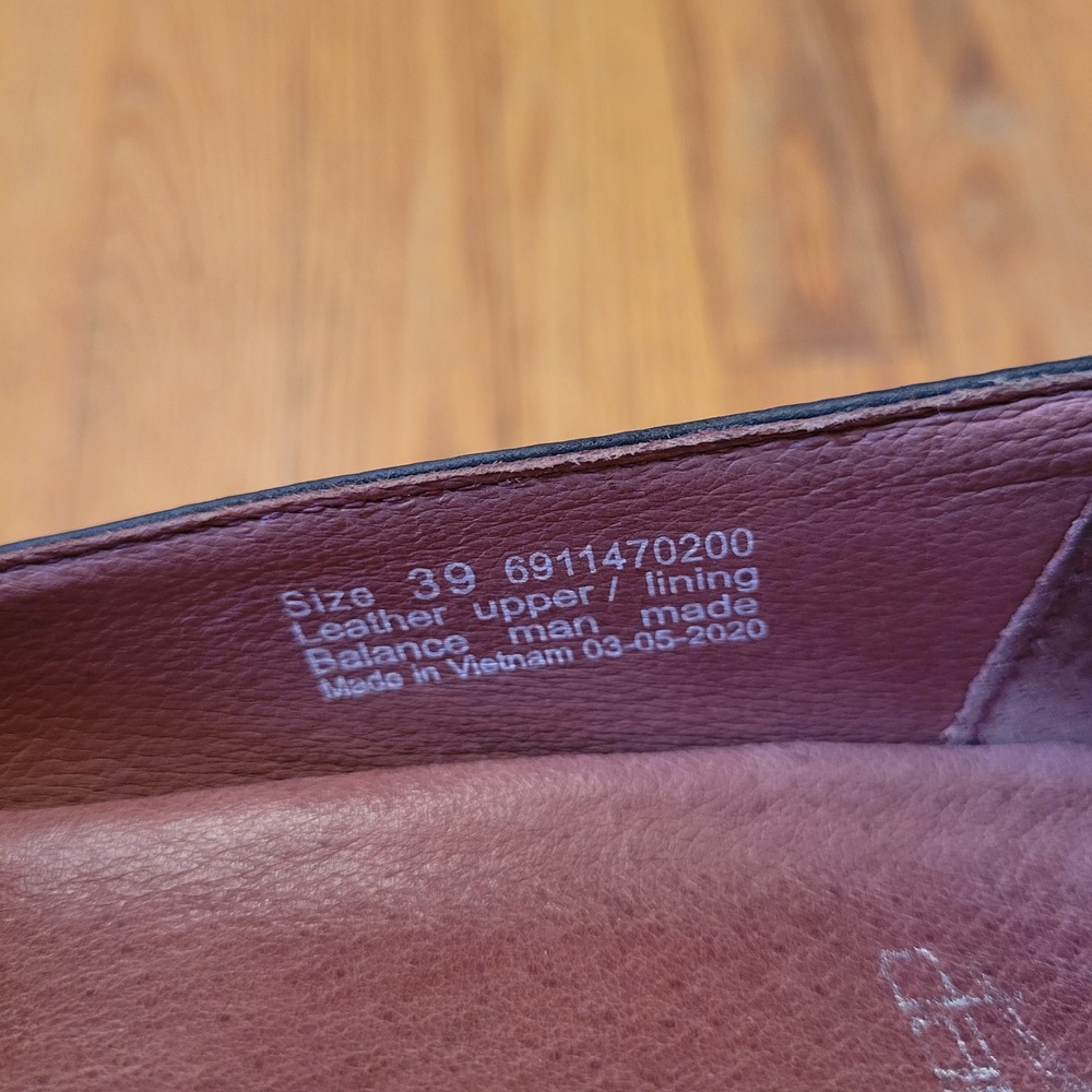 Dansko 39 Wedge Slip On Black Leather Professional SHANDA Waterproof 8.5 9 - Picture 6 of 7